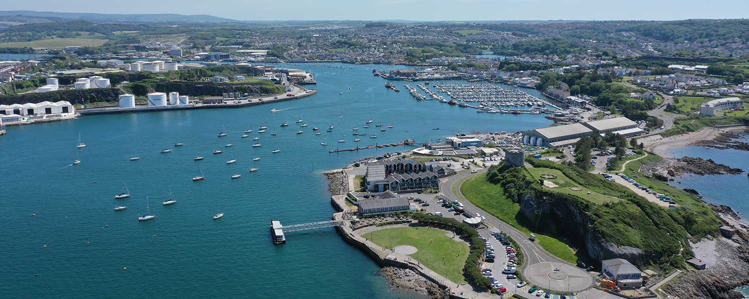 Aerial view of Mount Batten, Plymouth
