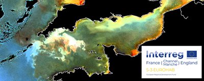 Plankton bloom in the channel, courtesy of PML's remote sensing group