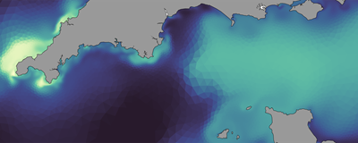 Model output in the English Channel