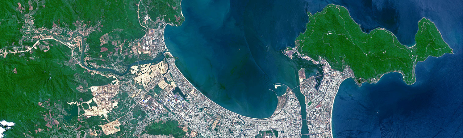 Satellite image of Da Nang (Vietnam)