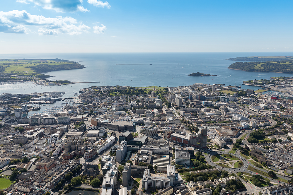 Aerial image of Plymouth