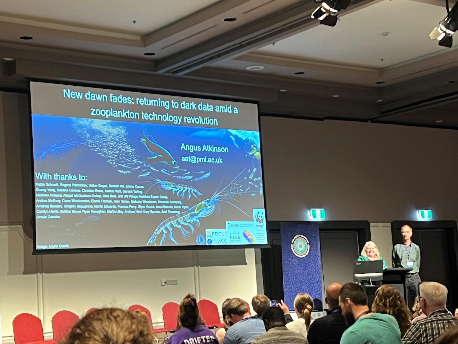 Angus presenting at the conference