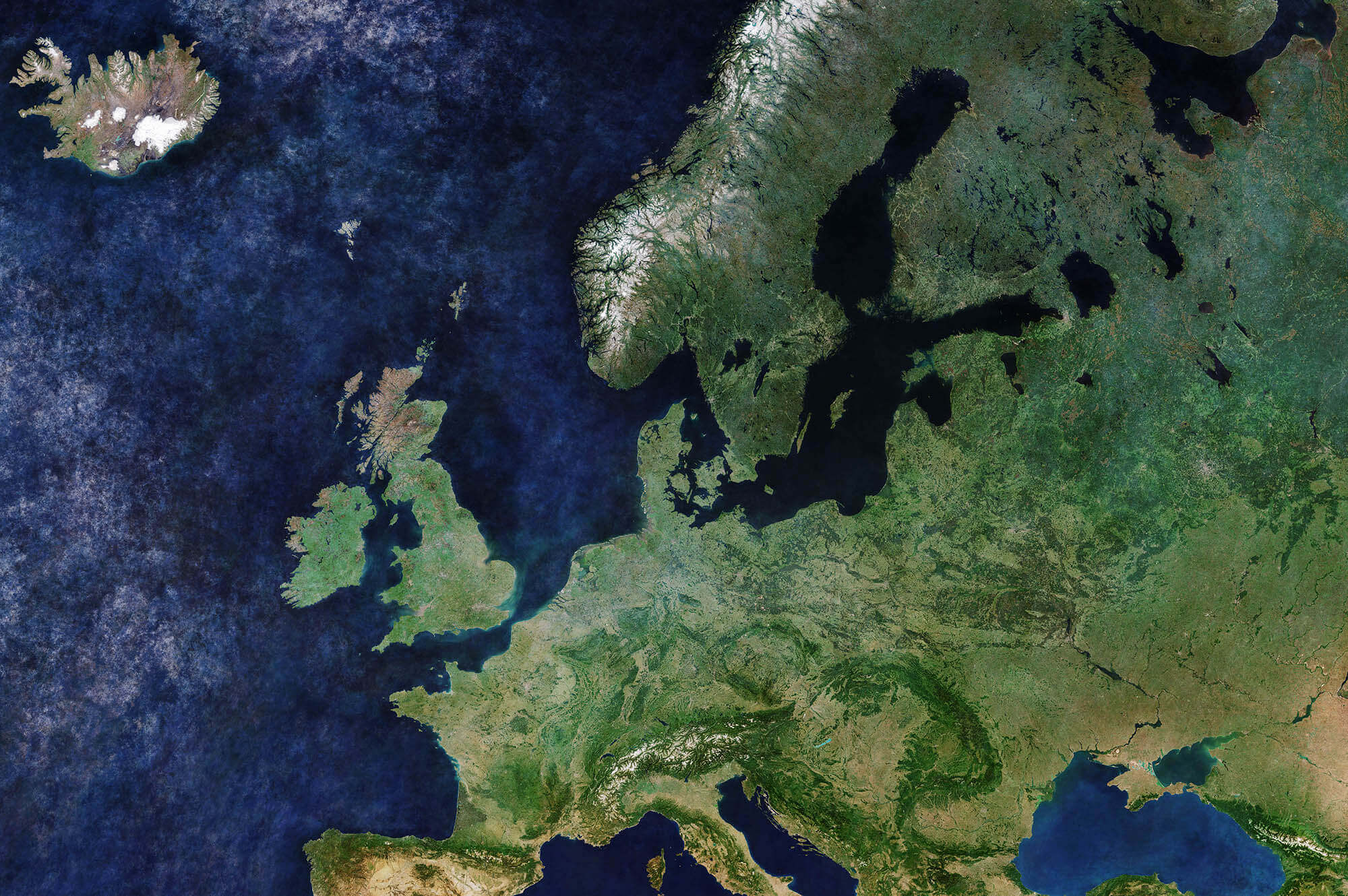 Cloud free Europe. European Space Agency