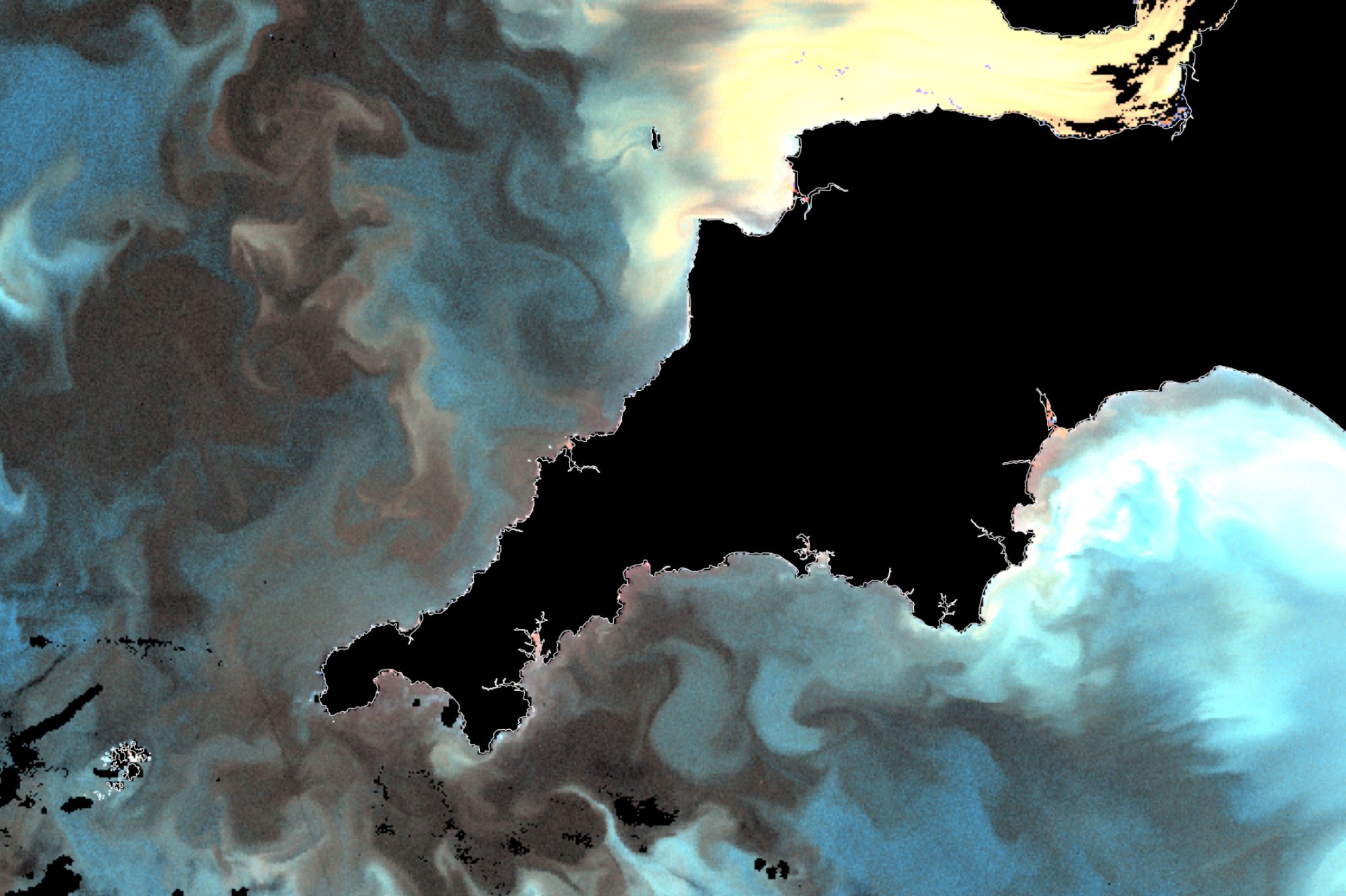 NRT Sentinel 3a OLCI, enhanced ocean colour 2021-09-07 - 2021-09-07 Processed by NEODAAS