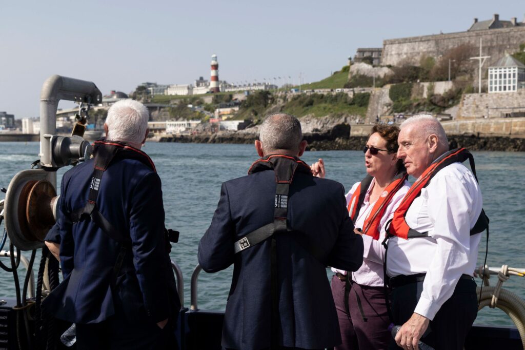 Image: Minister of State Lord Coaker pictured in Turnchapel Wharf as part of the official launch of the Plymouth Defence Growth Deal.