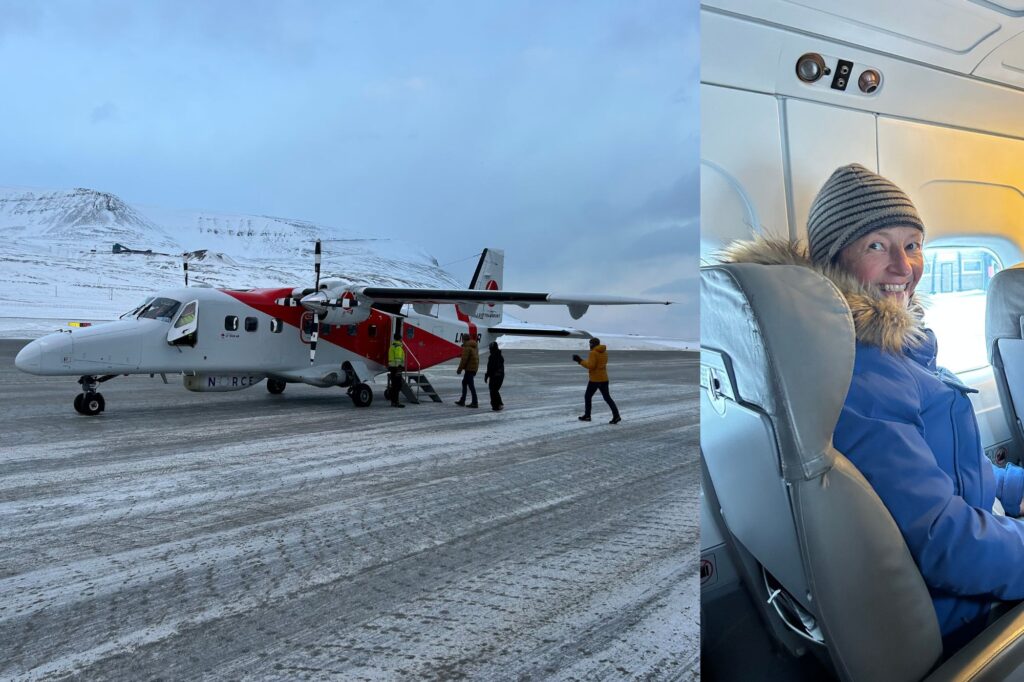 Pennie on the small plane