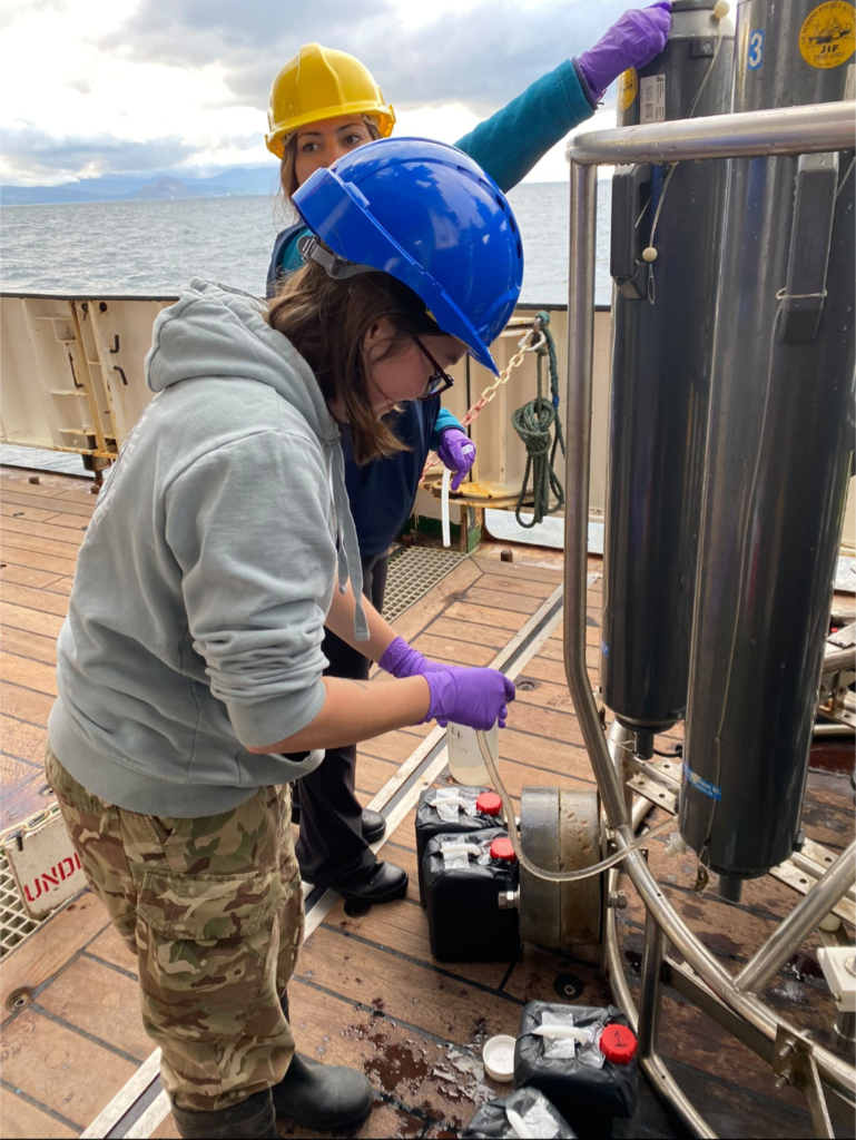 PML scientist collecting water samples