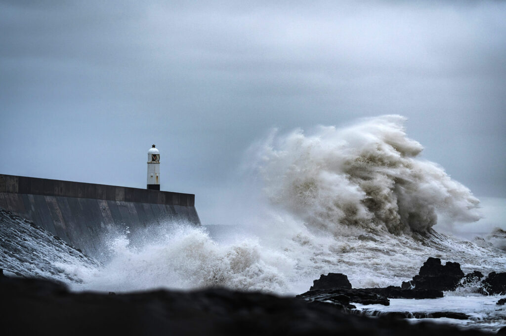 Big storm in Cornwall
